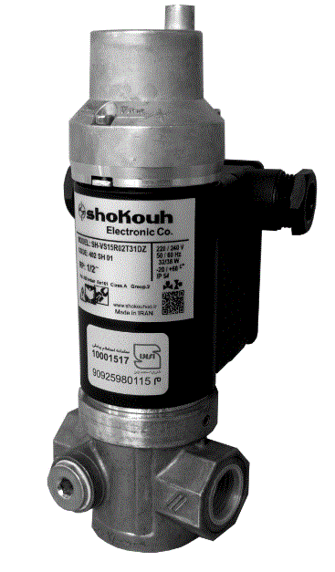 شیر برقی گازشکوه الکترونیک 1/2 اینچ